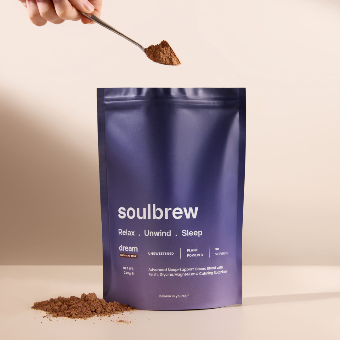 'SoulBrew Dream pouch with cacao and botanicals' 