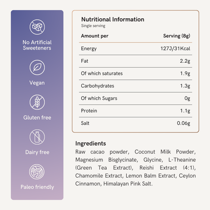 'SoulBrew Dream ingredients — Reishi, Chamomile, Magnesium'