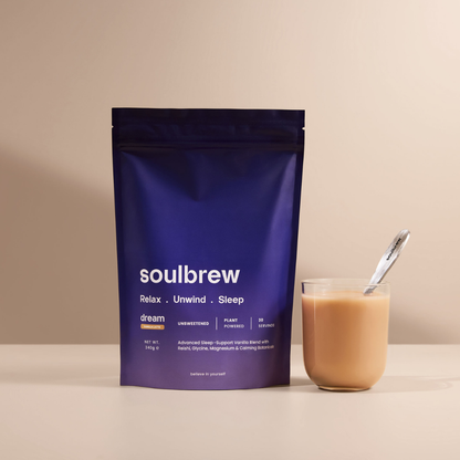 'SoulBrew Dream pouch with vanilla and botanicals' 